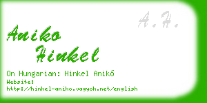 aniko hinkel business card